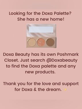 New Doxa Beauty Be A Light Face Palette contour, blush, highlighter powders